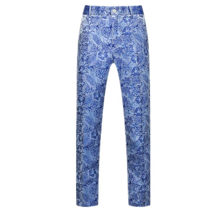 New Men Luxury Jacquard Suit Pants Fashion Wedding Party Groom Dress Trouse Large Size 6XL