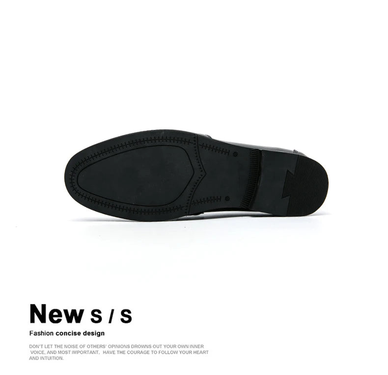 Herren Business Casual Schuhe Hochwertige Brogues Leder Loafers Gesellschaftliche Party Lederschuhe Herren Quasten Hochzeitsschuhe