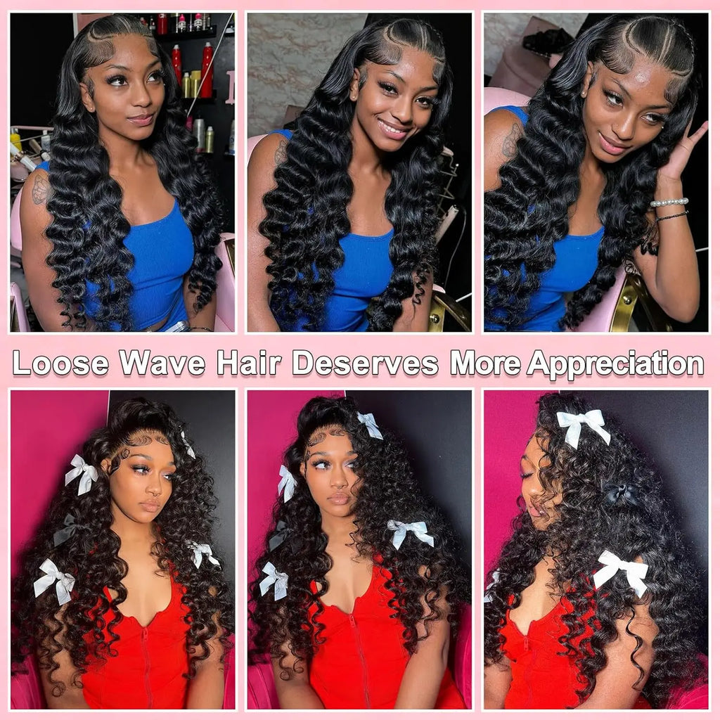 Deep Wave Lace Front Wigs Human Hair 13x6 HD Lace Front Wigs Burmese Curly 13X4 Human Hair Pre Plucked Brazilian Curly Human Hair Wig 200 Density Deep Wave Frontal Wigs Human Hair HD Lace 26 Inch Curly Wigs for Black Women Pr