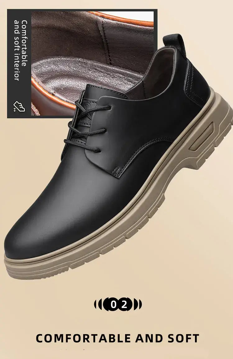 CLOHOO Handgemachte Herren Business Casual Schuhe Bequeme Klassische Schnürschuhe Arbeitsschuhe Modische Hochzeits-Herrenschuhe
