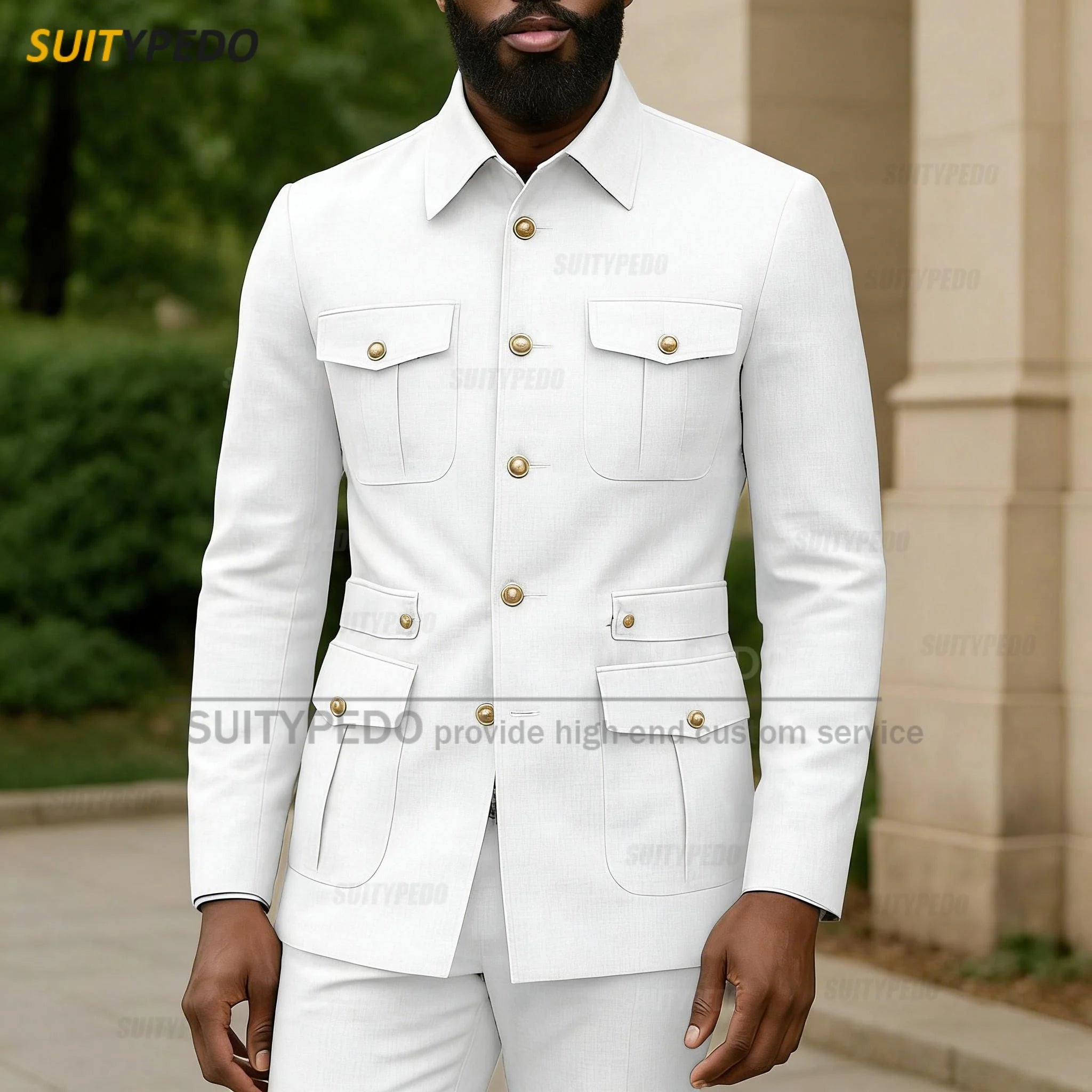Latest Business Single Breasted Suit Sets For Men Brief Solid Prom Daily Suit Attire Smart Casual Texudos Formal  Evening Gowns