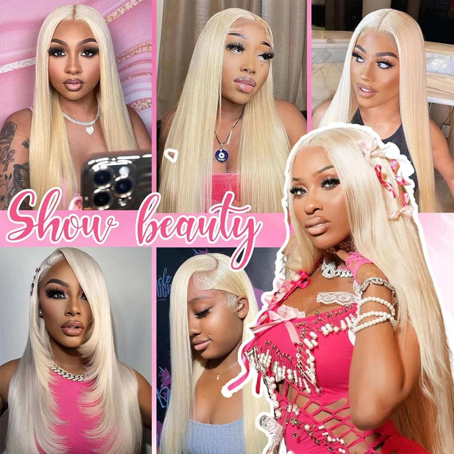 300 Density Human Wig 13x4 13x6 Hd Lace Frontal Wig Human Hair Blonde 613 Lace Front Wigs Raw Vietnamien Straight Wigs For Women