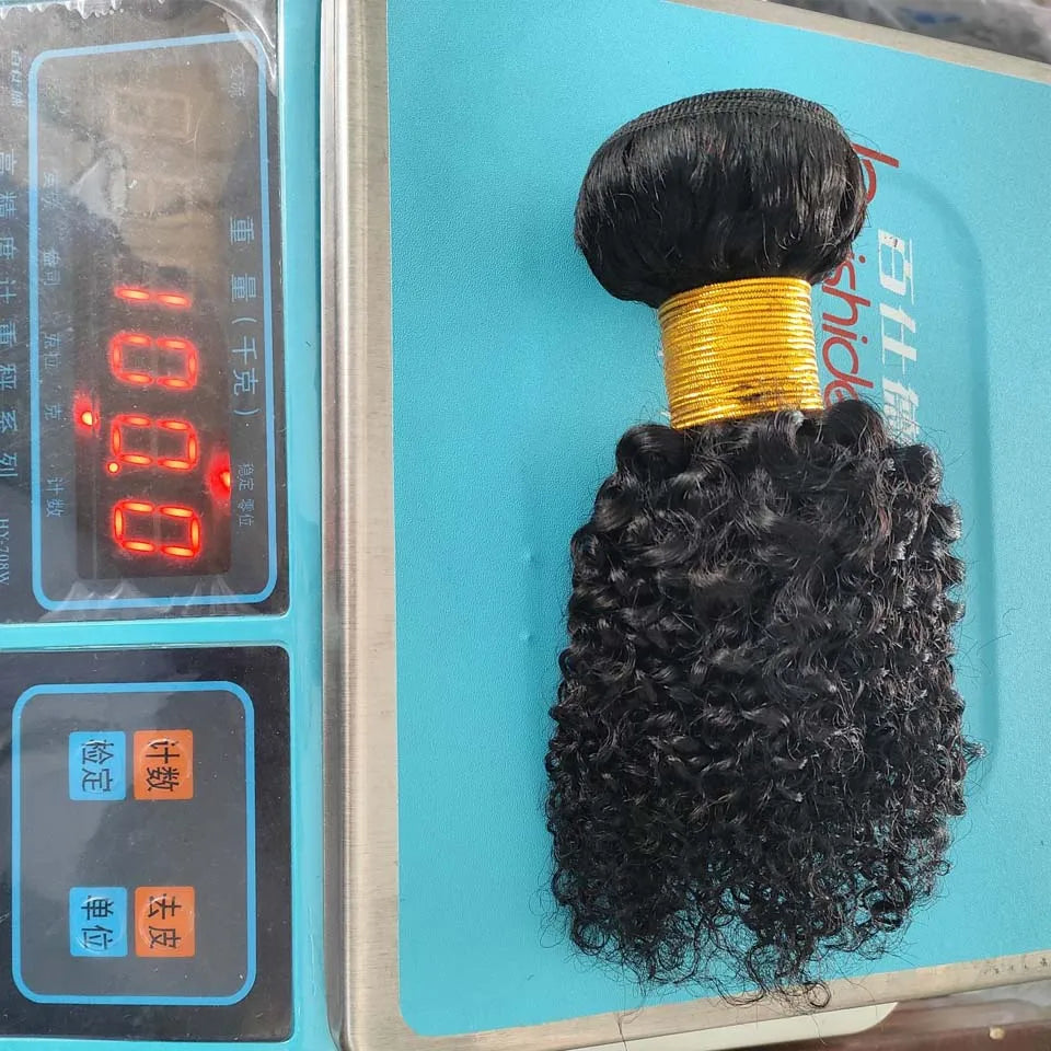 Kinky Curly Bundles Human Hair 28 30 Inches 2 3 4 Bundles Unprocessed Virgin Burmese Afro Curly Bundles 4c Curls Humn Hair Double Weft Hair Extension
