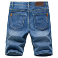 2025 Summer New Men's Denim Shorts Classic Black Blue Thin Section Fashion Slim Business Casual Jeans Shorts Male Brand