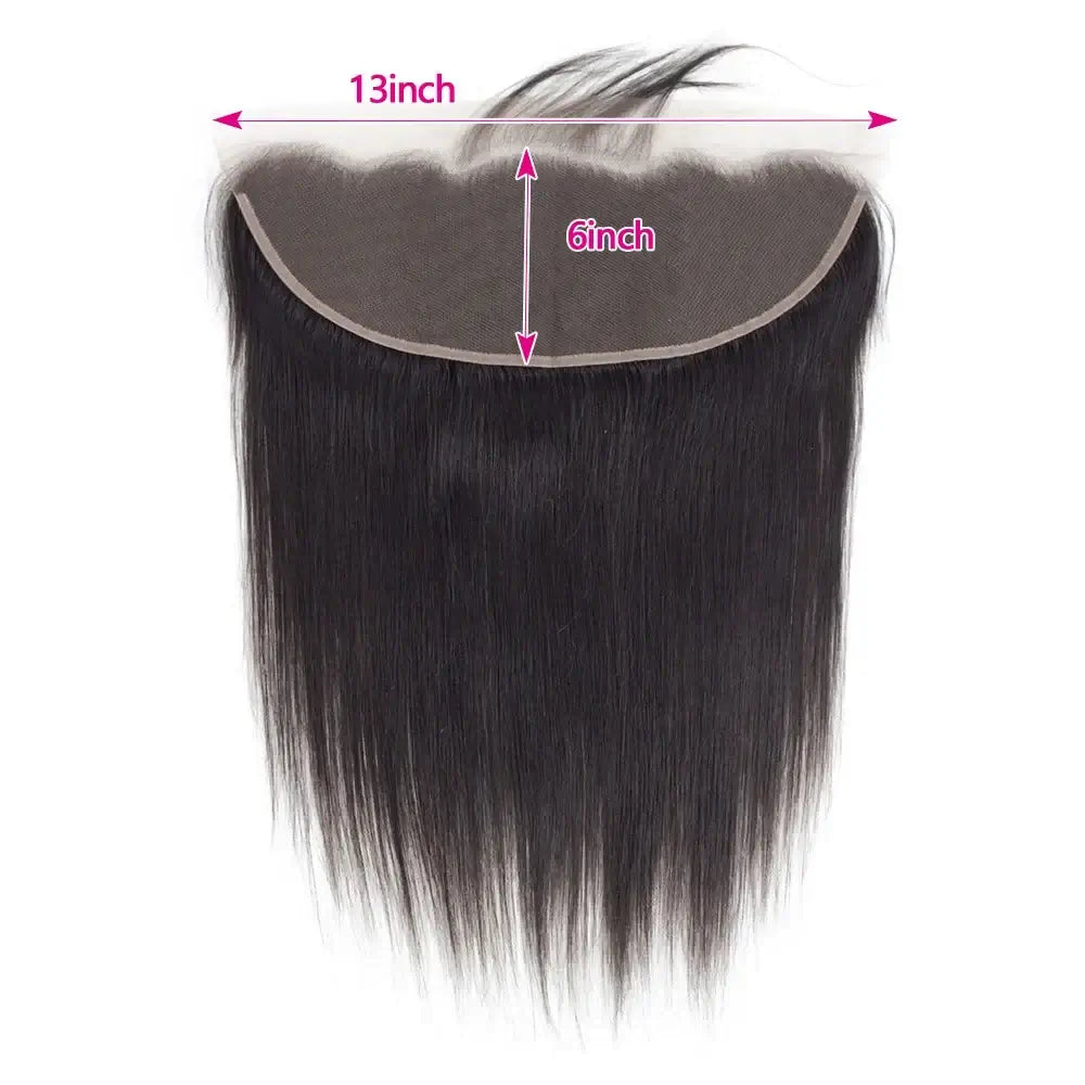 Frontal Only 13x6 Straight 13x6 13X4 HD Lace Frontal Brazilian Human Hair Preplucked 4x4 5x5 6x6 Transparent Lace 2x6 Hd Lace Closure Human Hair
