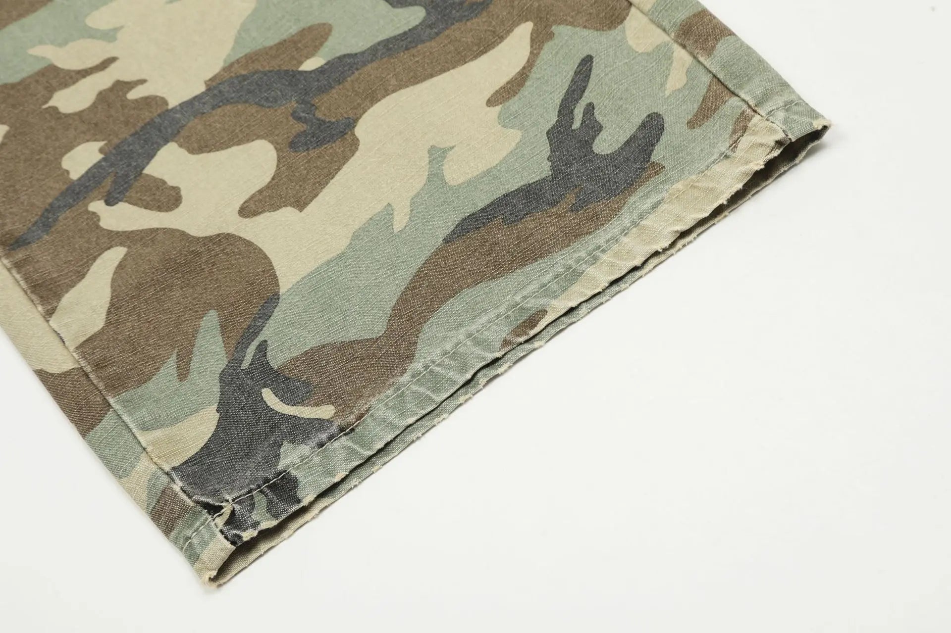 PFNW Niche Design Men's Jeans Washed Distressed Colorblock Splic Fake Two Piece Loose Straight Trousers Wide Leg Pants 28W5474