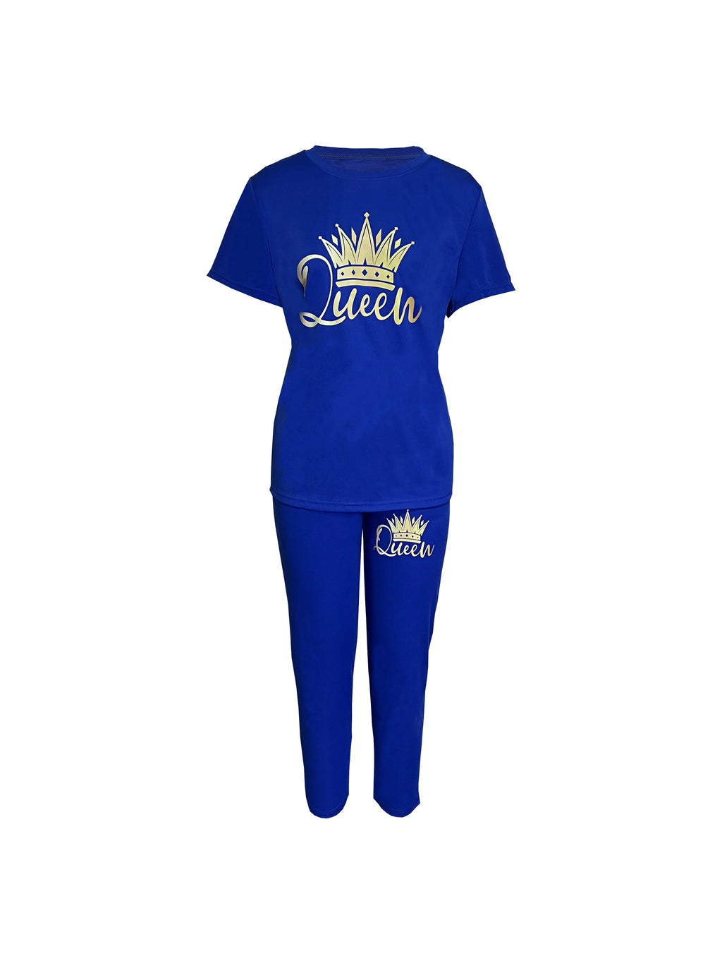 AliExpress Europe and America New Summer Plus Size Women's Printed Comfortable Casual Set