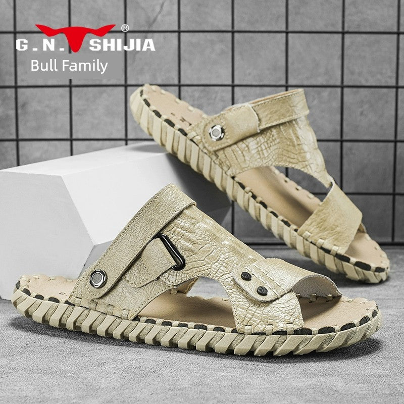 G. N. Shi Jia Summer Non-Slip Abrasion Resistant Handmade Sandals