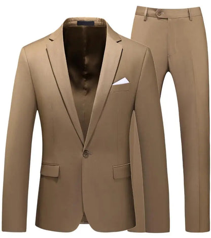 2026 Men's Red Suit 2-Piece Sets, Wedding Party Dress Coat and Pants Asian Size Terno Masculino Black White Blue Costume Homme