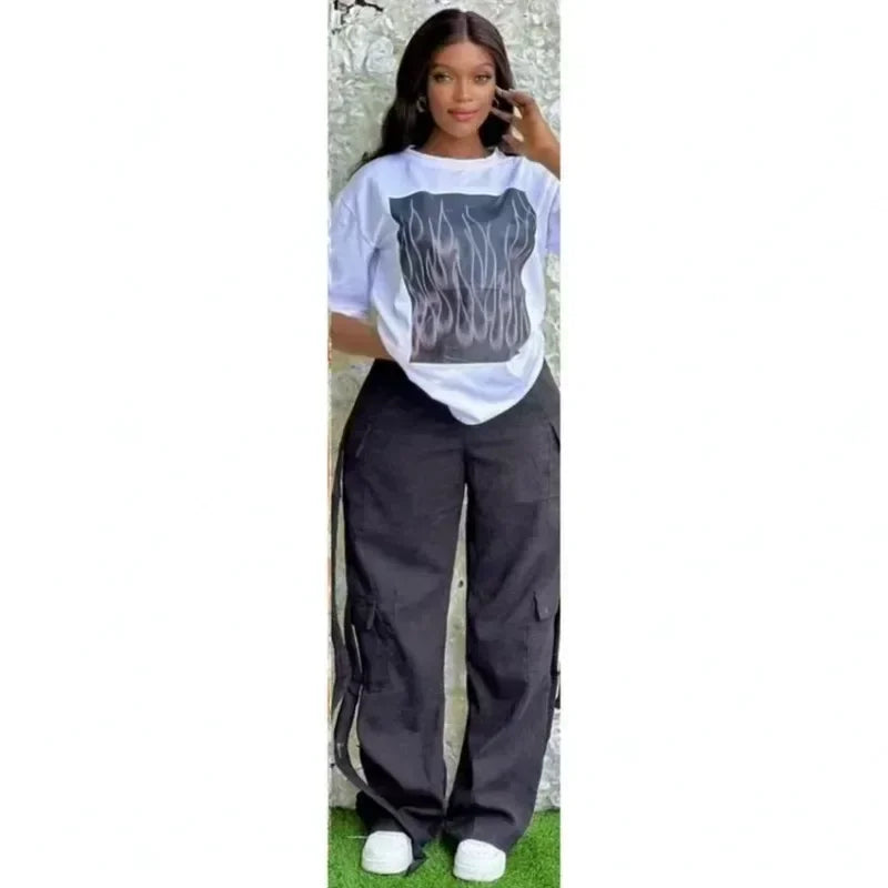 2 Piece Women Sets Dashiki African New Arrival Spring Summer Matching Sets Two Pieces Sets Top Pants Suits Outfits Clothing 2025