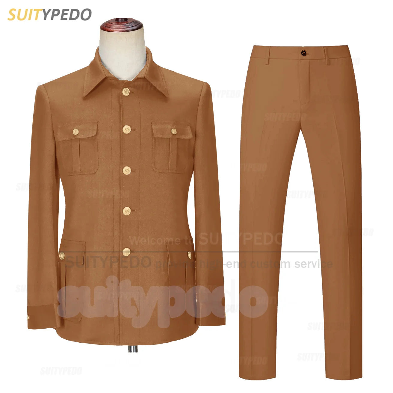 Smart Casual Suit Set For Men Wedding Banquet Grooms Elegant Outfits Formal Party Tailor-made Slim Fit Blazer Pants 2 Pieces