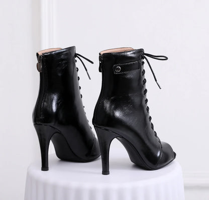 Women's  Brand Party Boots Women's Sexy stilettos High Heels Footwear Women Latin dance heels shoes Latin  For Ballroom