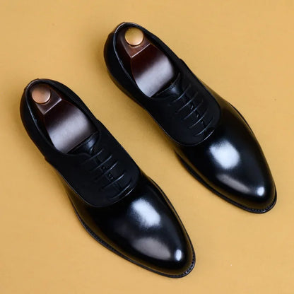 New Italian Handmade Shoes British Style Formal Men's Oxford Shoe Genuine Leather Business Dress Shoes Retro Men's Shoes