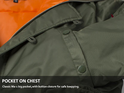 Winter N3B usaf waterproof puffer long coat military fur hood warm tactical bomber army thick us air force parka for men