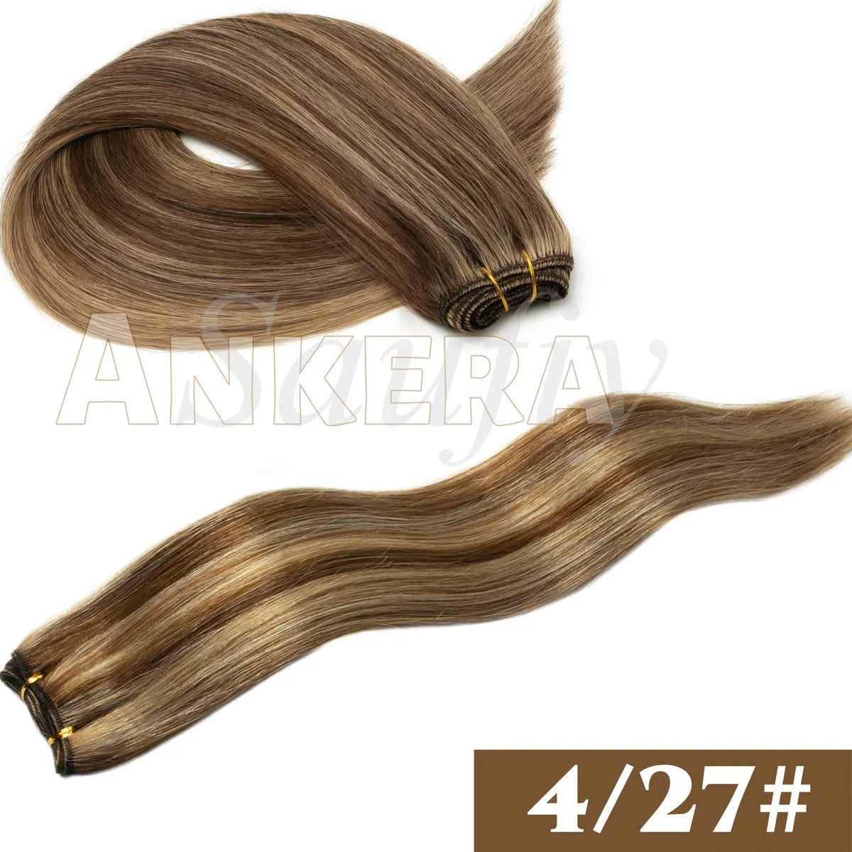 Highlights Braune Echthaar Tressen Extensions Menschliches Haar Weaves Bündel Nähen In Tressen Extensions Natürliches Schwarz Blond Braun Double Drawn Echthaar Tresse für Frauen 50g/Pack