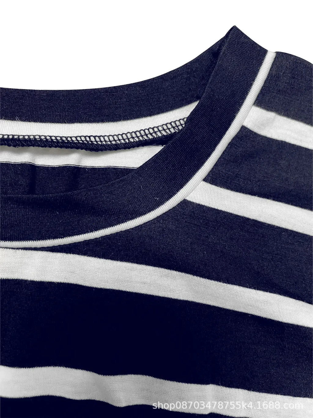 Elegant And Elegant Waist Lace Up Striped Round Neck Short Sleeve Long Dress Summer Party Bodycon Women's Dresses