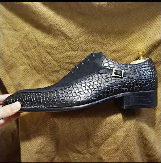 Italienische handgefertigte Herren Oxford-Schuhe Echtes Kalbsleder Schwarz Braun Klassische Brogue Business Hochzeitsschuhe Für Herren 2026 Neu