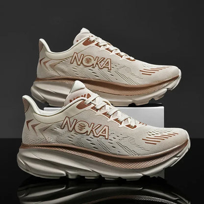 Men's Running Shoes Breathable Cushioning Luxury shoes Trainer Race Outdoor Couple Non-Slip Jogging Sneakers Mesh Off-road Shoes