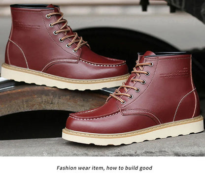 Men Boots Elevator Shoes Hidden Heels High Soft Leather Heightening Shoes For Man Increase Insole 10CM 8CM 6CM Height Boots