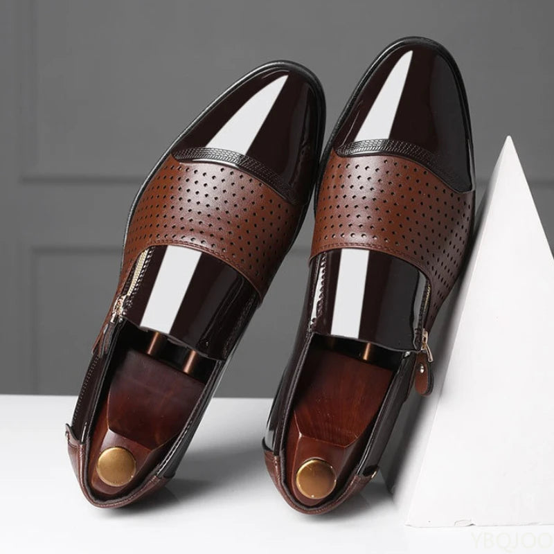 2026 Modische Herren-Büro-Formalschuhe in großen Größen, niedrig geschnitten, bequem für den Alltag, spitz zulaufend, multifunktionale Herren-Hochzeitsschuhe
