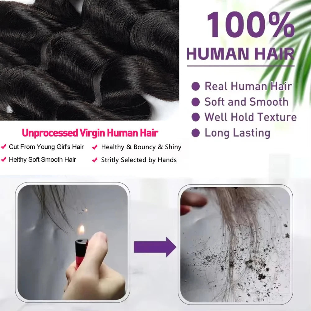 28 30 Inch Body Wave 100% Human Hair Bundles 16A Raw Virgin Brazilian Hair Weaving Bundle Unprocessed Remy Hair Extensions 1 3 4 Pcs Natural Black Color Pure Weave Bundles