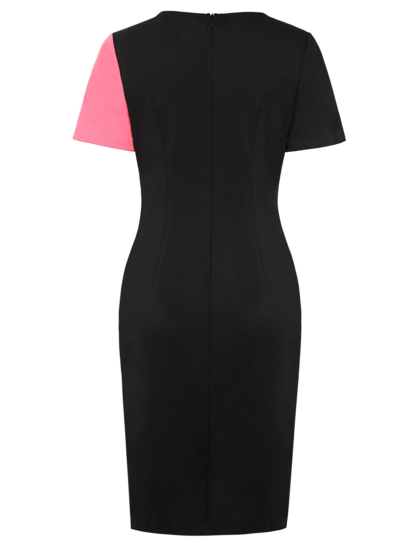 Damen Plus Size Kleid Gerafft Rundhals Ärmellos Einfarbig Bodycon Etui Cocktail Party Kleid S-5XL Kleider