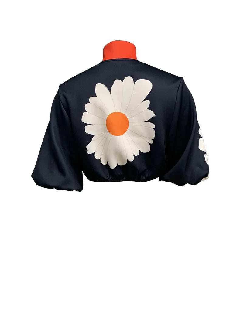 Women Jackets Print Outwear Zipper Outfit 2024 Spring Autumn Fashion Short Thin Female Jackets Street Lady Casual Coats Tops