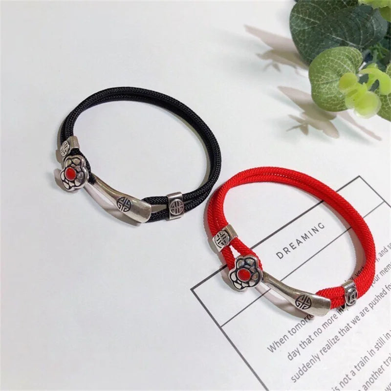 Sterling Silver Bracelet S925 Gift For Men and Women DIY Originality Charm Festival Retro Jewelry