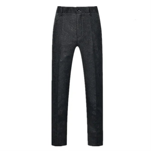 New Men Luxury Jacquard Suit Pants Fashion Wedding Party Groom Dress Trouse Large Size 6XL