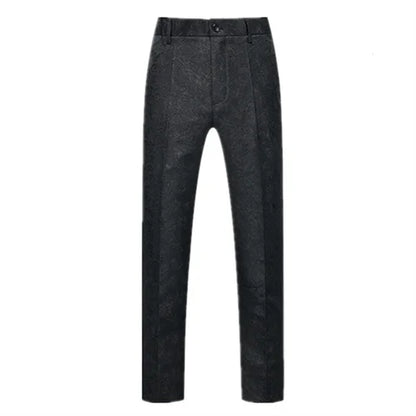 New Men Luxury Jacquard Suit Pants Fashion Wedding Party Groom Dress Trouse Large Size 6XL