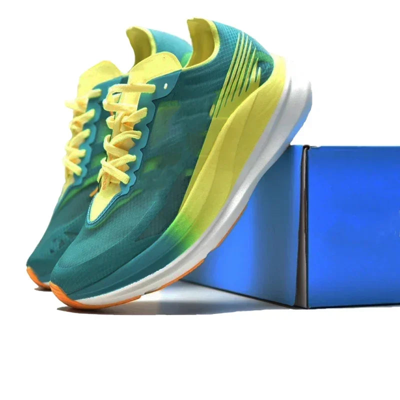 SALUDAS Original Carbon Plate Running Shoes Men and Women Road Marathon Shoes Lightweight Cushioning Big Size 47 Casual Sneakers