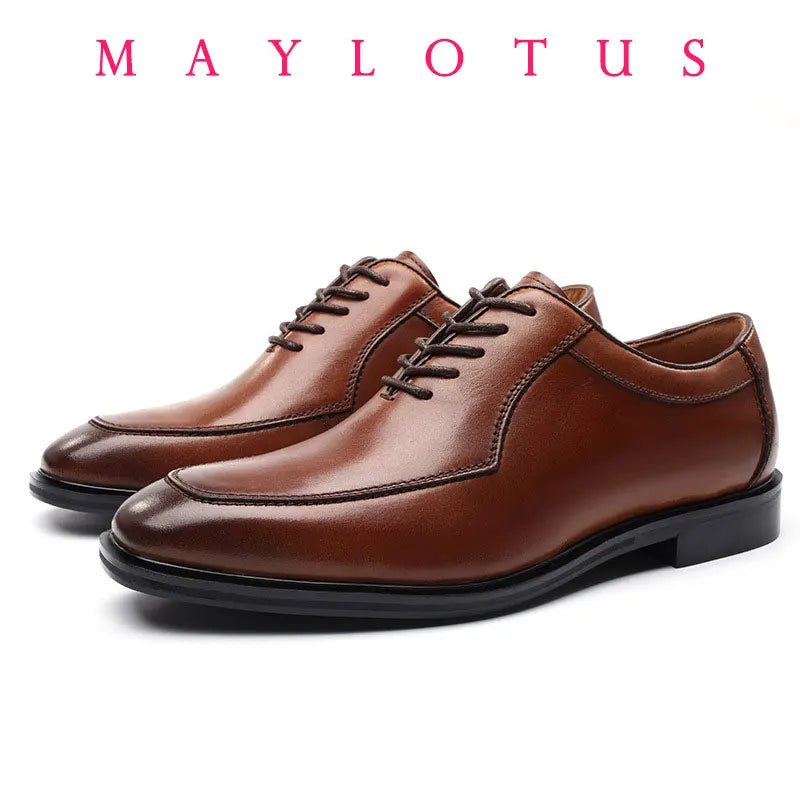 Hochwertige handgefertigte Oxford-Herren-Anzugschuhe aus PU-Leder, Hochzeitsschuhe, formelle italienische Schuhe, heiß