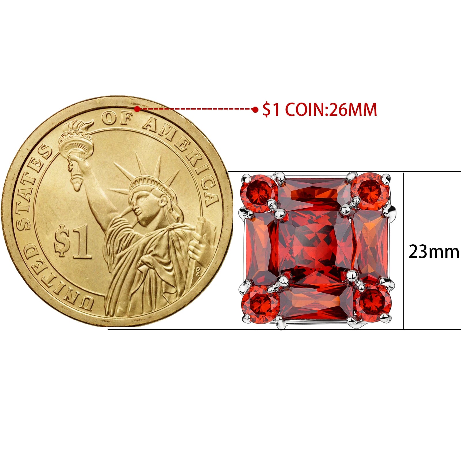 Trendy Cutting Zircon Cufflinks for Men High Quality Men's Clothing Accessories Everlasting Shine Jewelry Best Gifts for Wedding