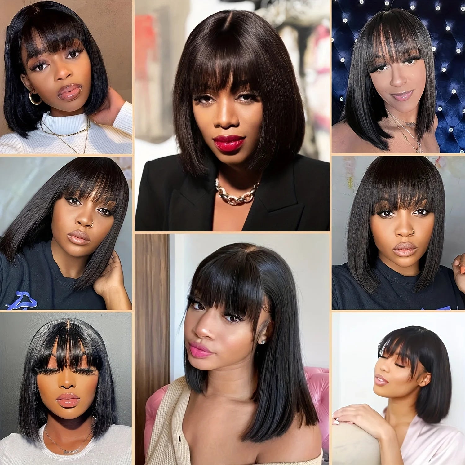 250% Human Hair Wigs Brazilian Remy Bone Straight Short Bob Wig For Women 14 Inch 13x6 Straight Lace Frontal Bob Wig Pre Plucked