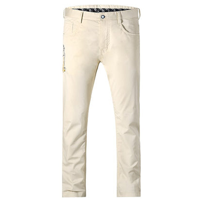 New Men's Pants Summer Casual Fashions Loose Straight Men's Trousers 97%cotton stretch Fabric big Size Bruce&amp;Shark
