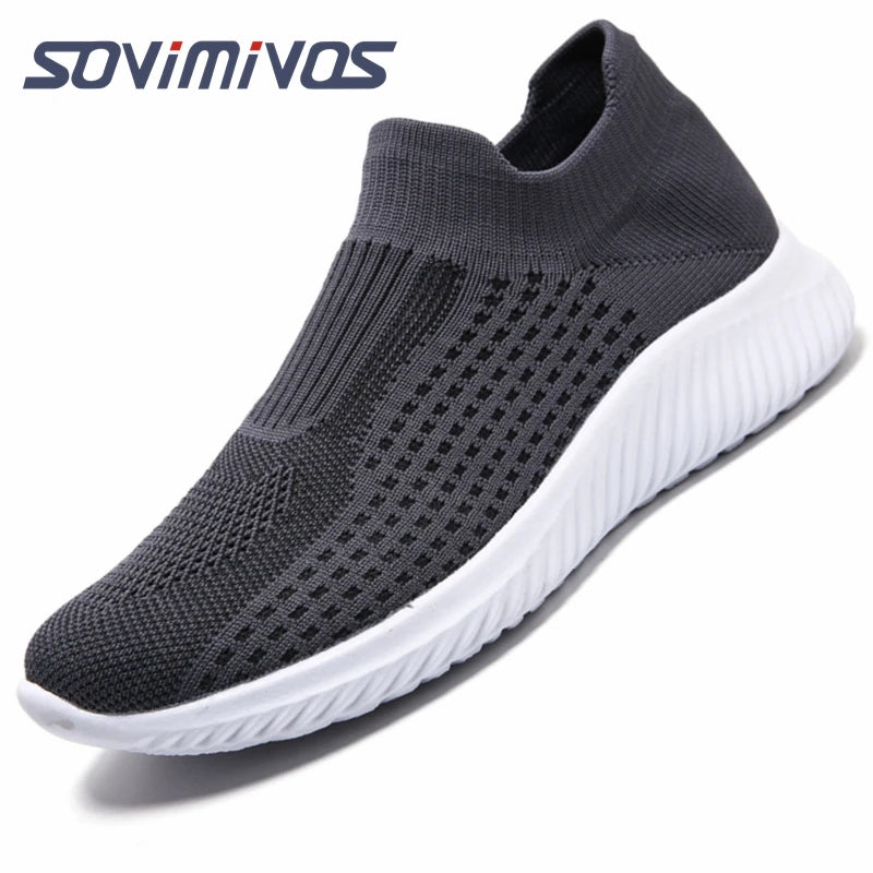 Outdoor Super Light Men Sneakers Fashion Breathable Running Sport Shoes Quality Slip-on Unisex Athletic Footwear  Hot Sale