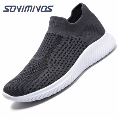 Outdoor Super Light Men Sneakers Fashion Breathable Running Sport Shoes Quality Slip-on Unisex Athletic Footwear  Hot Sale