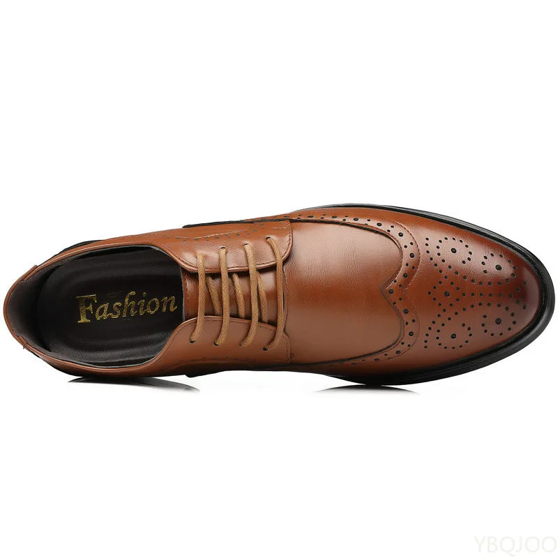 Große modische Herren Business Schuhe, niedrig geschnitten, bequem für den Alltag, spitz zulaufend, multifunktional, für Hochzeiten, Herrenschuhe