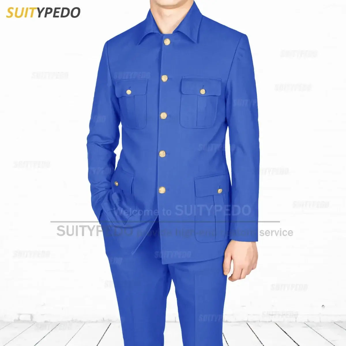 Neuer formeller Herrenanzug, tägliche Freizeitparty, klassischer Blazer, Hose, 2-teiliges Set, maßgeschneiderte Mode, einreihige Kostüme