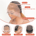 Brazilian Deep Wave 32 inch Honey Blonde 13x6 HD Lace Front Human Hair Wigs Pre Pluck 13x4 Glueless Curly Lace Frontal Wig Water