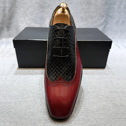 British Style Red Calf Leather Monk Strap Men Loafers Slip-On Dress Shoes with Buckle Strap Flats for Male Sizes 39-46