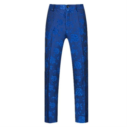 New Men Luxury Jacquard Suit Pants Fashion Wedding Party Groom Dress Trouse Large Size 6XL