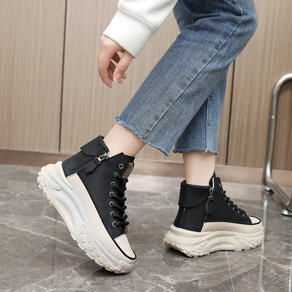 New Women Sneakers Luxury Fashion High Top Women Boots Platform Casual Shoes Outdoor Running Shoes for Women Tenis De Mujer