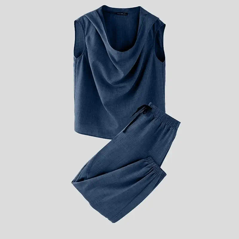 2024 Street Fashion Zweiteiler INCERUN Herren Casual Einfarbige Outfits Pendler American Style Oversize 2-teilige Sets
