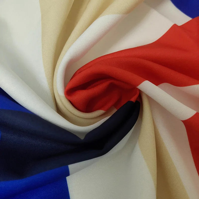 2024 Women's Autumn New Fashion and Elegant Commuter Print V-neck Lace up Long Sleeve Slim Fit Mid length Dress