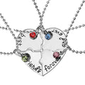 Best Friend 3/4 Piece Set Necklace BFF Necklace Female Love Friendship Pendant Choker Fashion  Men And Women Jewelry Gift 2025