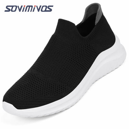 Outdoor Super Light Men Sneakers Fashion Breathable Running Sport Shoes Quality Slip-on Unisex Athletic Footwear  Hot Sale