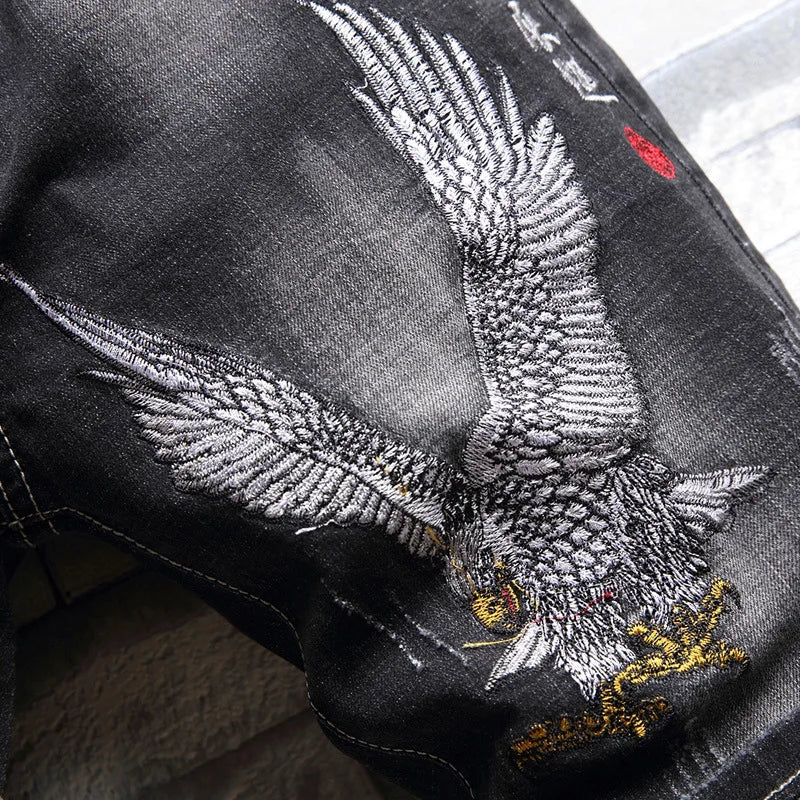 High Quality Men's Hole Denim Shorts Summer New Fashion Casual Slim Fit Ripped Retro Short Jeans Male Brand Classic Pants