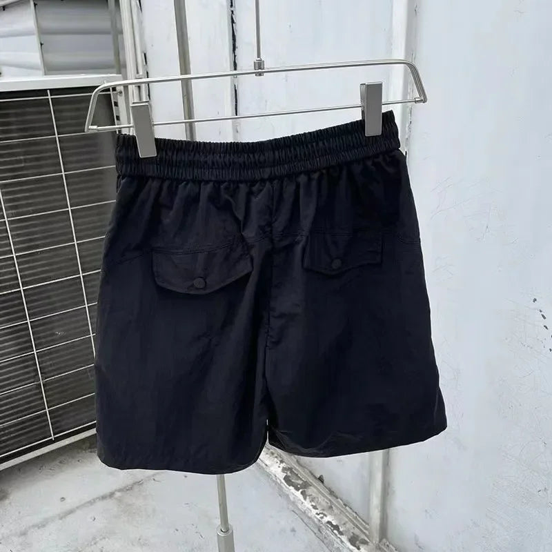 Summer Cargo Style Set Men's Casual Hooded Solid Short Sleeve T-shirt Shorts Loose Fashion High Quality Handsome Sweatshirt Suit