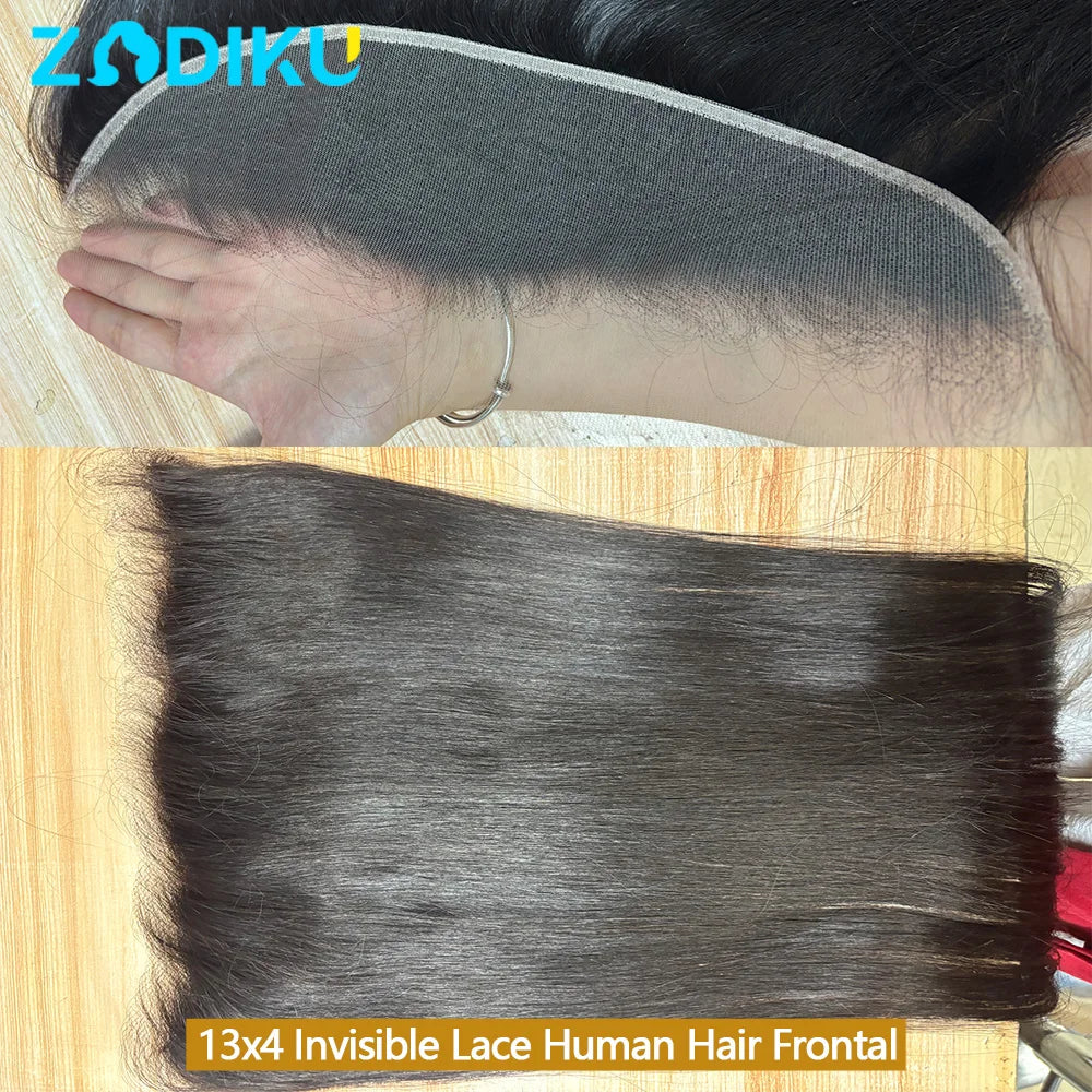 13x4 13x6 Ear To Ear Transparent Frontal Lace Only Straight 2x6 4x4 5x5 6x6 HD Lace Closure Human Hair 100% Brazilian Hair Quality Soft Silky Pre Plucked Bleached Knots Natural Hairline Virgin Hair Pieces For Women Daily Hair